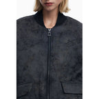 Black Polyester Women's Jacket