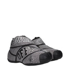 Black Cotton Sneakers