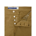 Yellow Cotton Skinny Pants
