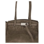 Beige Calf Leather Bos Taurus Shoulder Bag