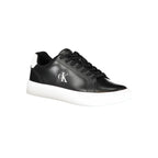 Black Polyurethane Men Sneaker