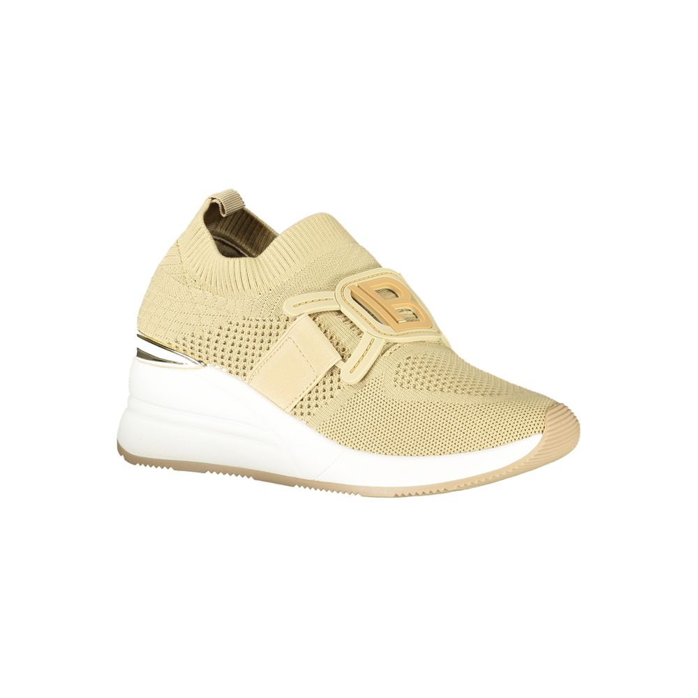 Beige Polyurethane Women Sneaker