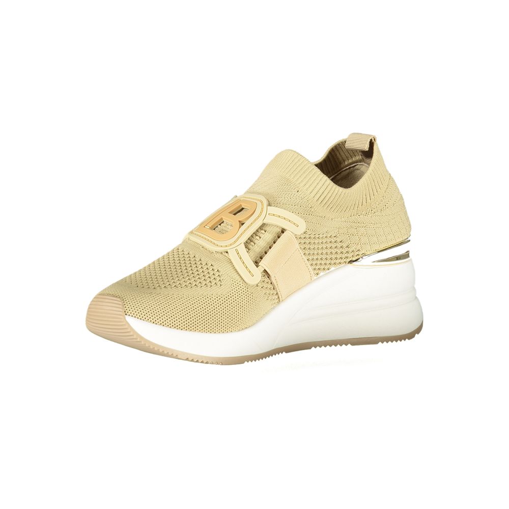 Beige Polyurethane Women Sneaker