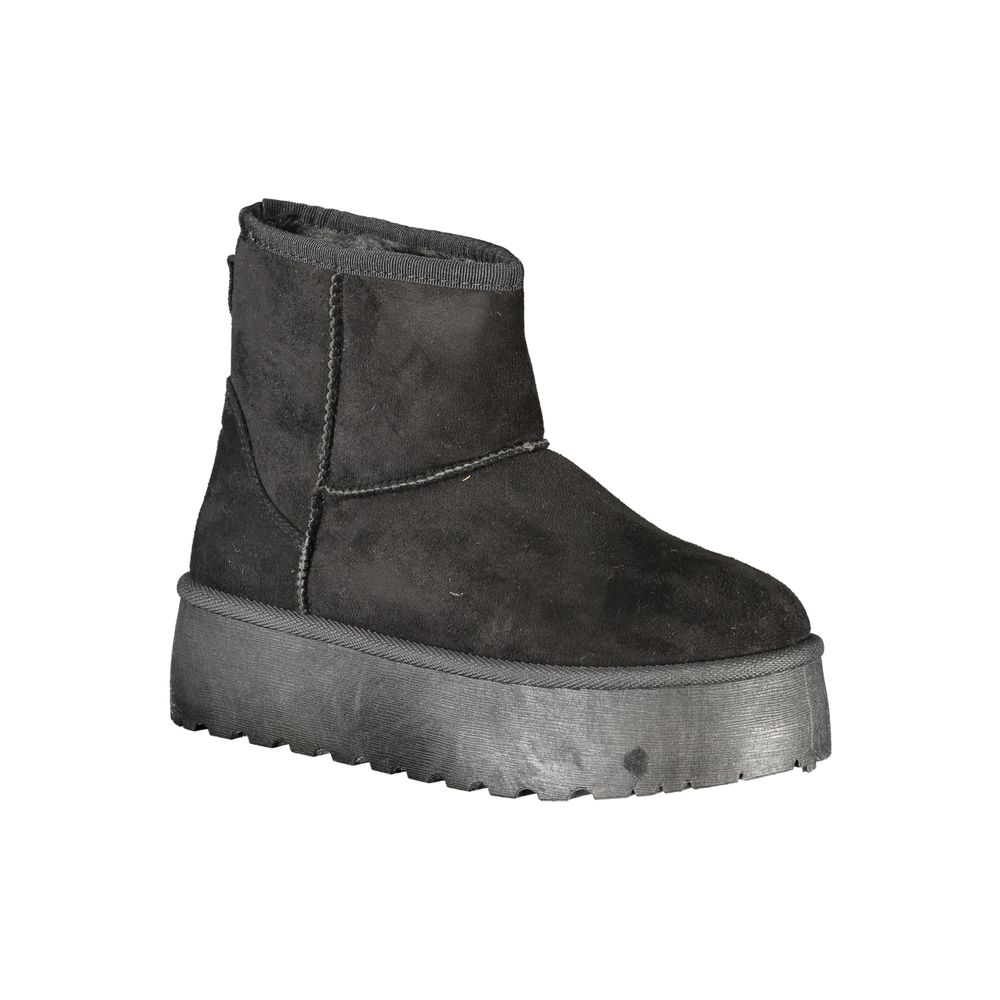 Nero Polyester Womens Boot