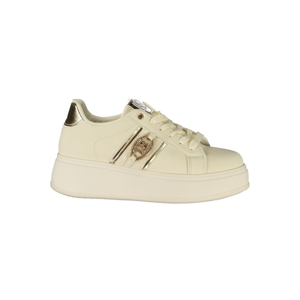 Beige Polyurethane Women Sneaker