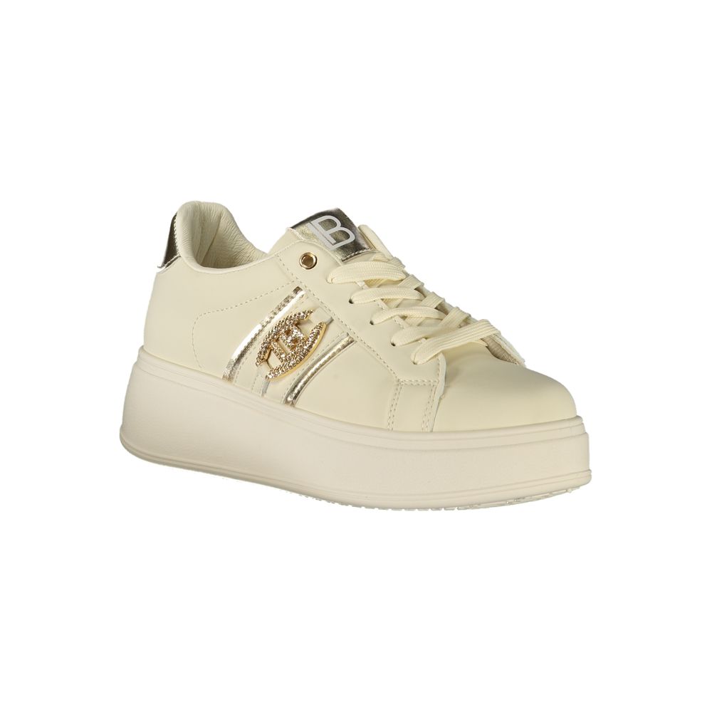 Beige Polyurethane Women Sneaker