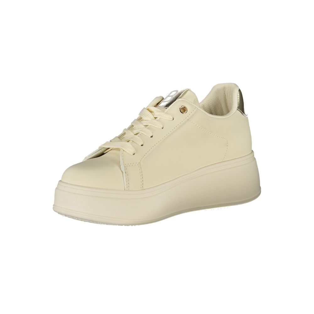 Beige Polyurethane Women Sneaker