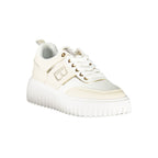 Beige Polyester Women Sneaker