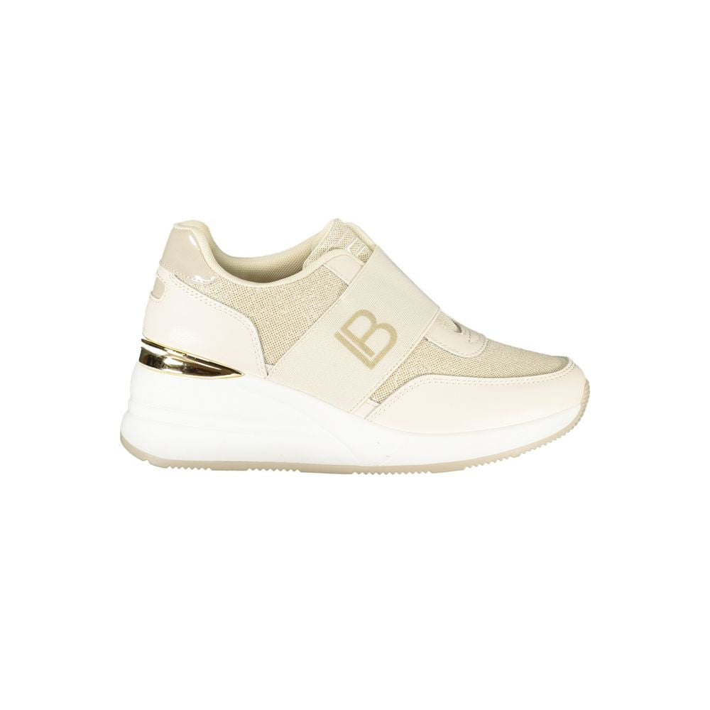 Beige Polyurethane Women Sneaker