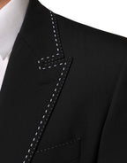 Black SICILIA 2 Buttons Suit Jacket Blazer