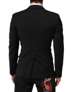 Black STAFF 2 Buttons Suit Jacket Blazer