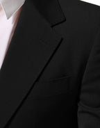 Black STAFF 2 Buttons Suit Jacket Blazer