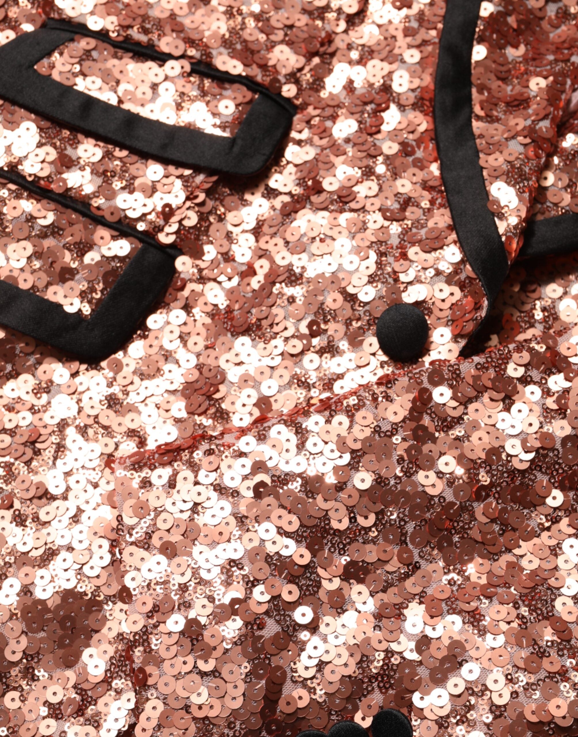 Pink Sequin SICILIA 1 Button Men Suit Blazer