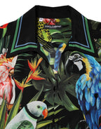 Multicolor Parrot Print Lounge Casual Shirt