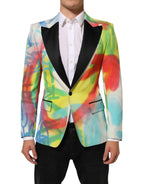 Multicolor Graffiti SICILIA 1 Button Men Suit Blazer
