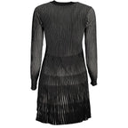 Black Polyamide Women's Short Dress