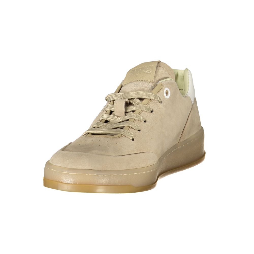 Beige Leather Men's Sneaker