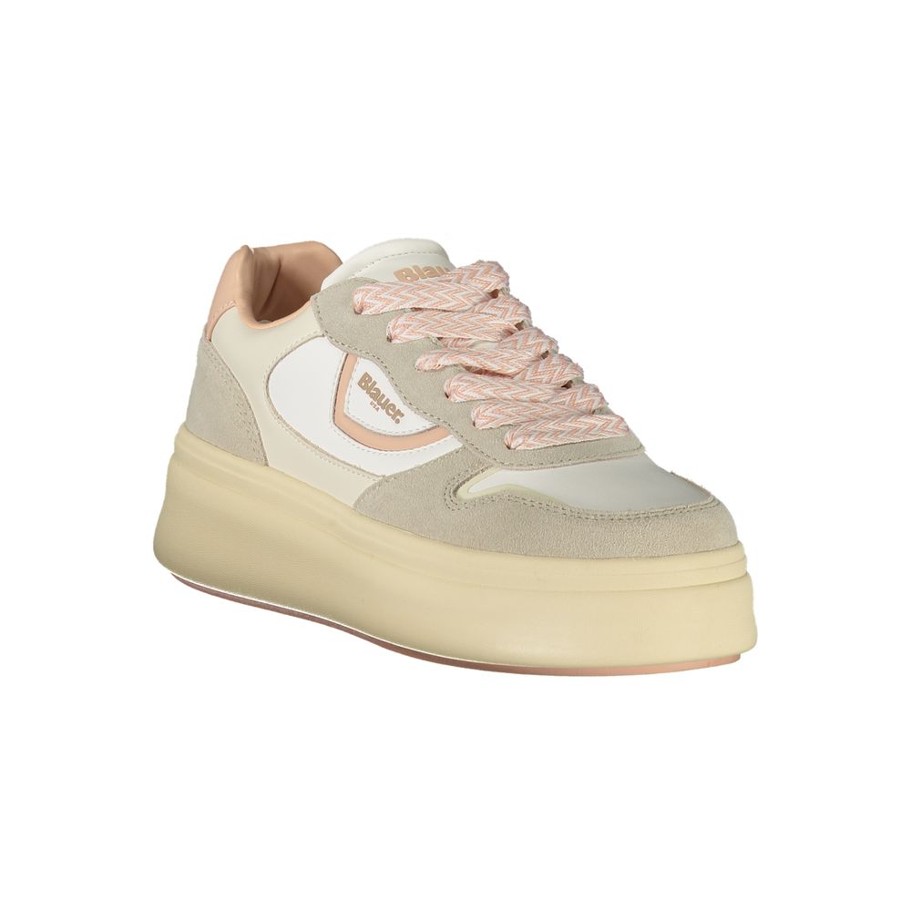 Bianco Polyurethane Women Sneaker