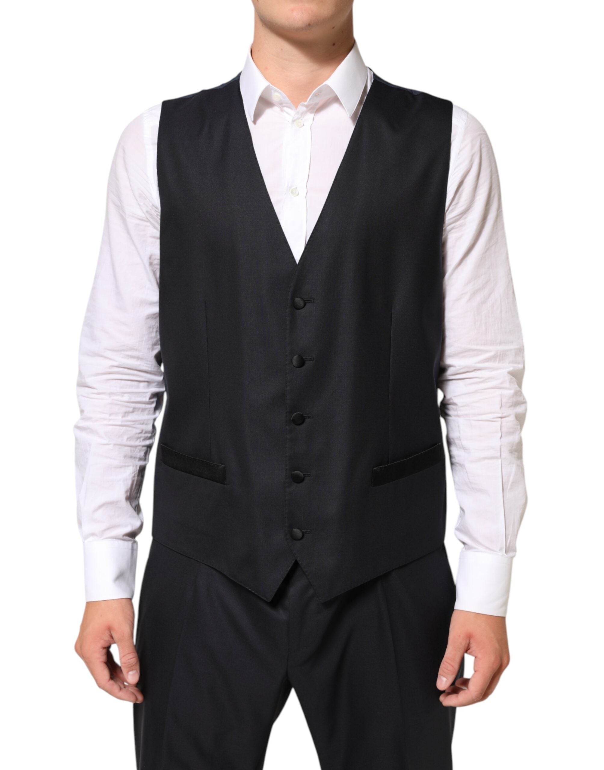 Black MARTINI 2 Buttons Suit 3 Piece Suit