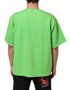 Green Logo Crew Neck Short Sleeves T-shirt