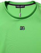 Green Logo Crew Neck Short Sleeves T-shirt