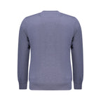 Blue Recycled Cotton Men Sweatshirt