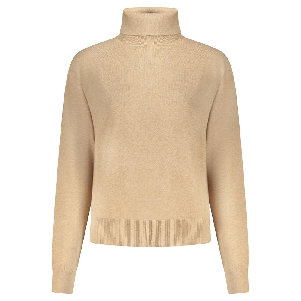 Beige Cotton Women Sweater