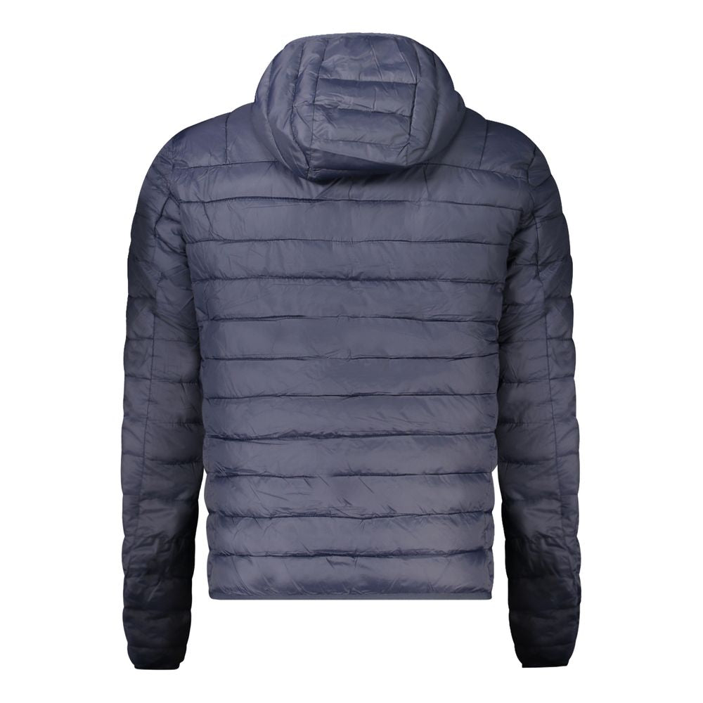 Blu Polyester Men's Jacket