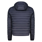 Blu Polyester Men Light Jacket
