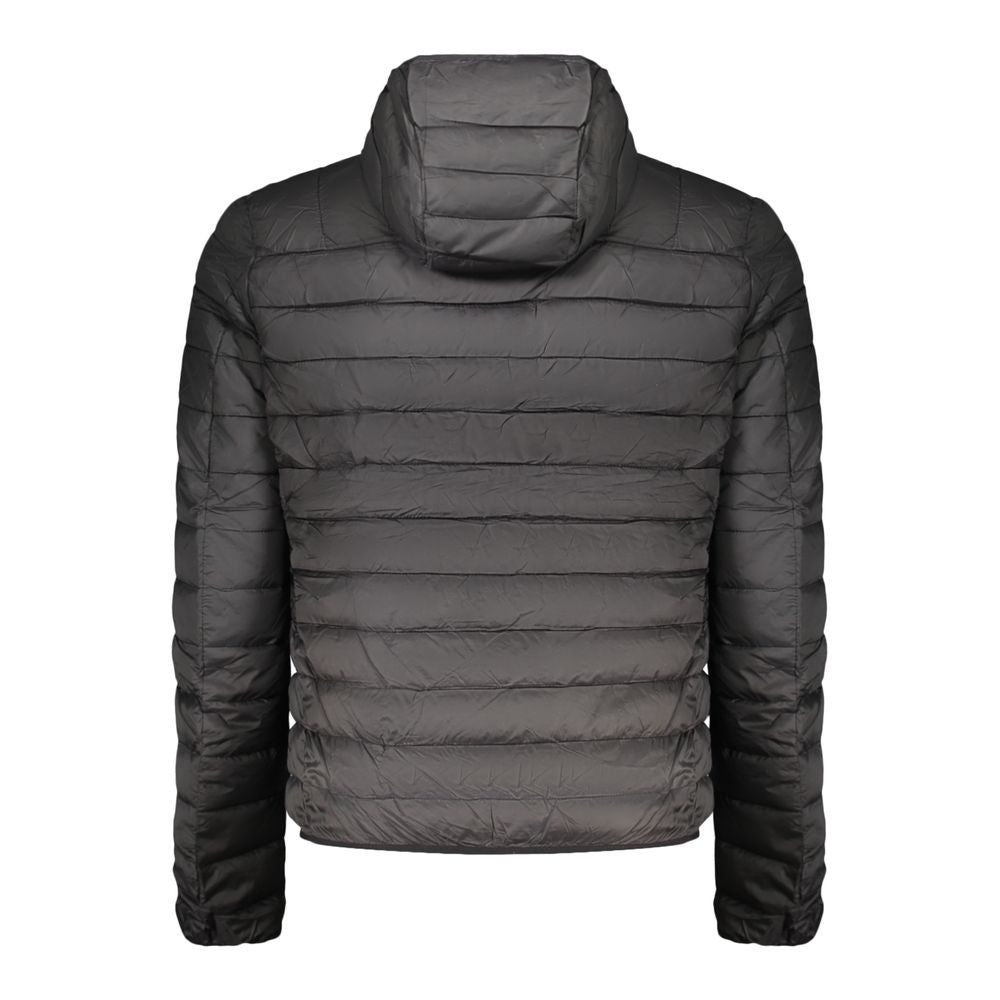 Black Polyester Men's Jacket