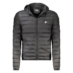 Black Polyester Men's Jacket