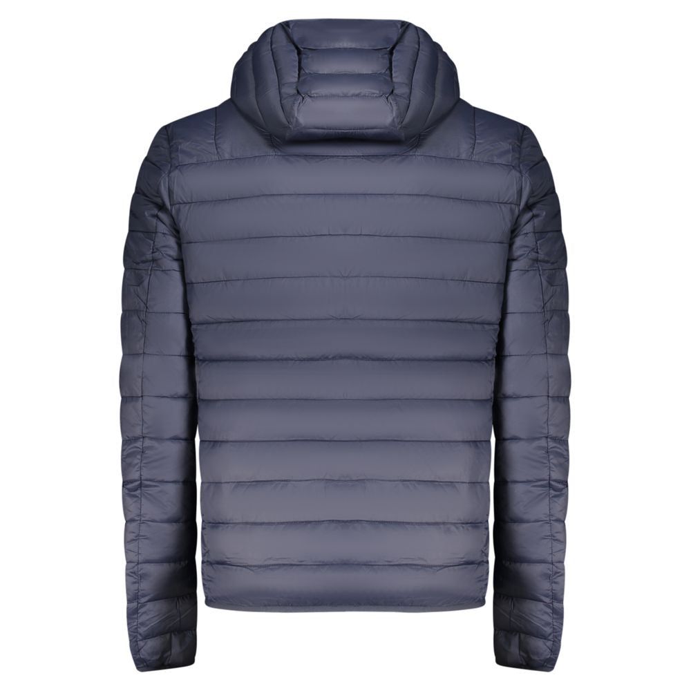 Blu Polyester Men Jacket