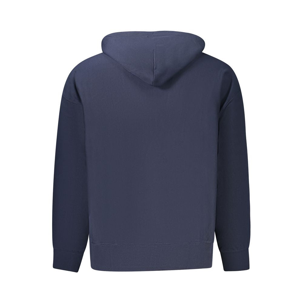 Blue Cotton Men's Hoodie