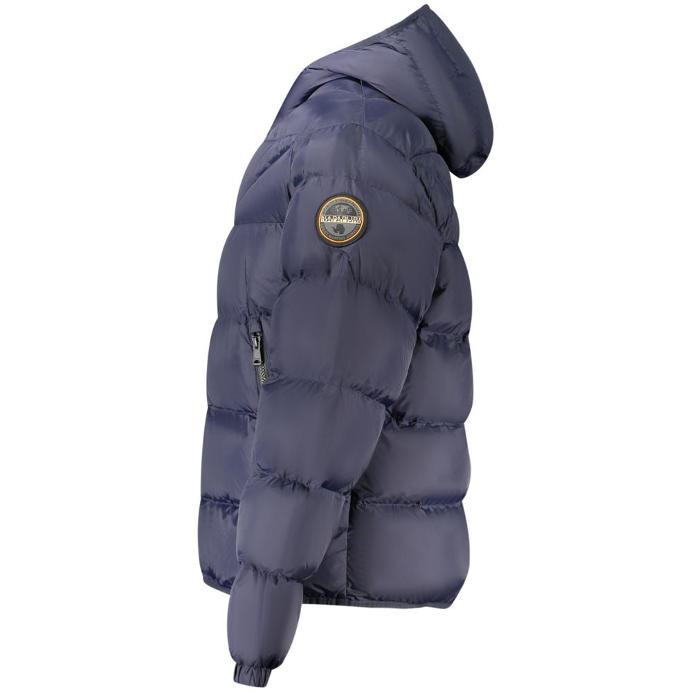 Blue Polyamide Men's Jacket