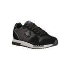 Black Polyurethane Men Sneaker