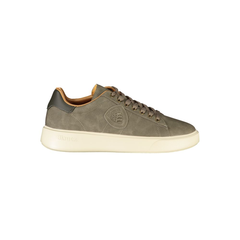 Grigio Polyurethane Men Sneaker