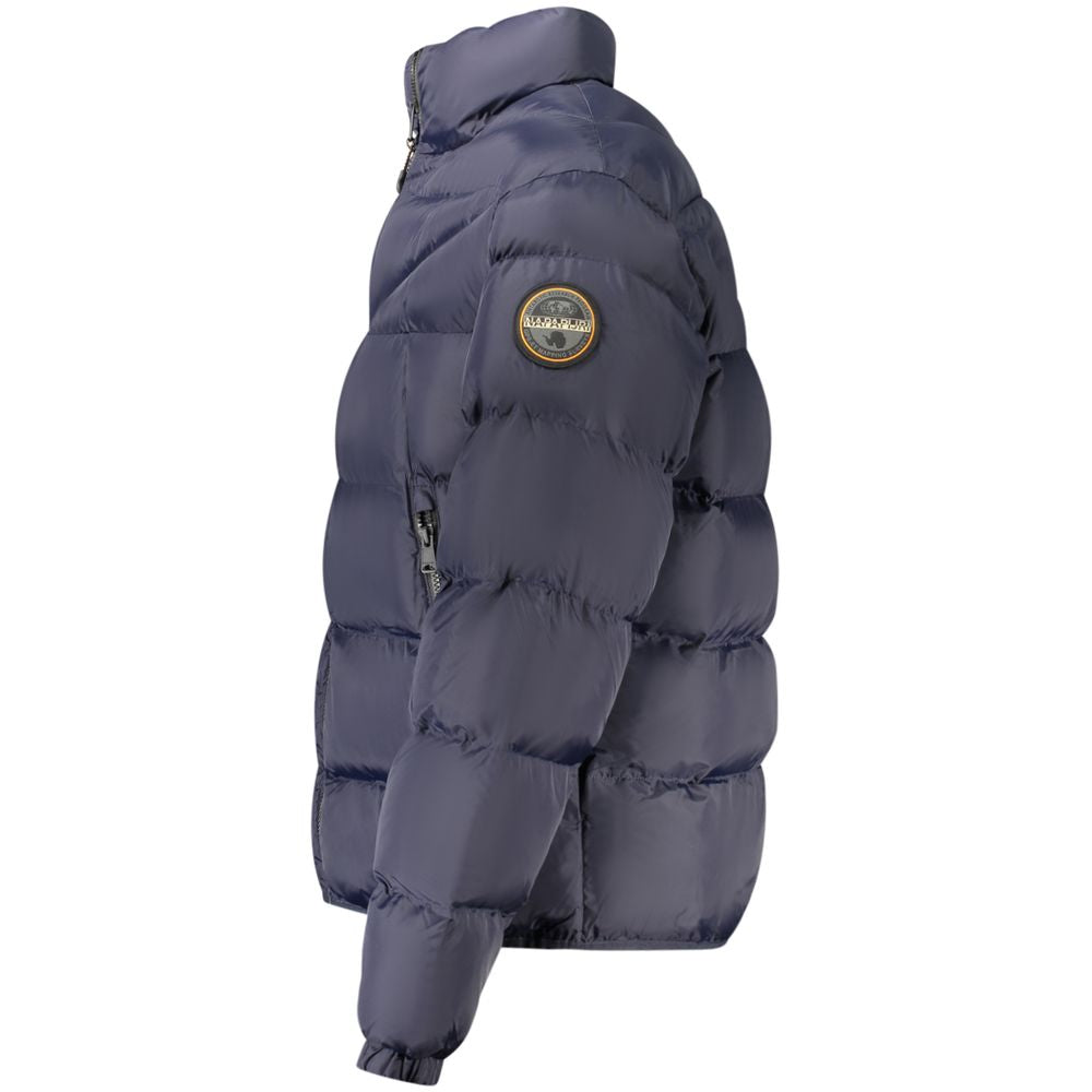 Blu Poliammide Men's Jacket