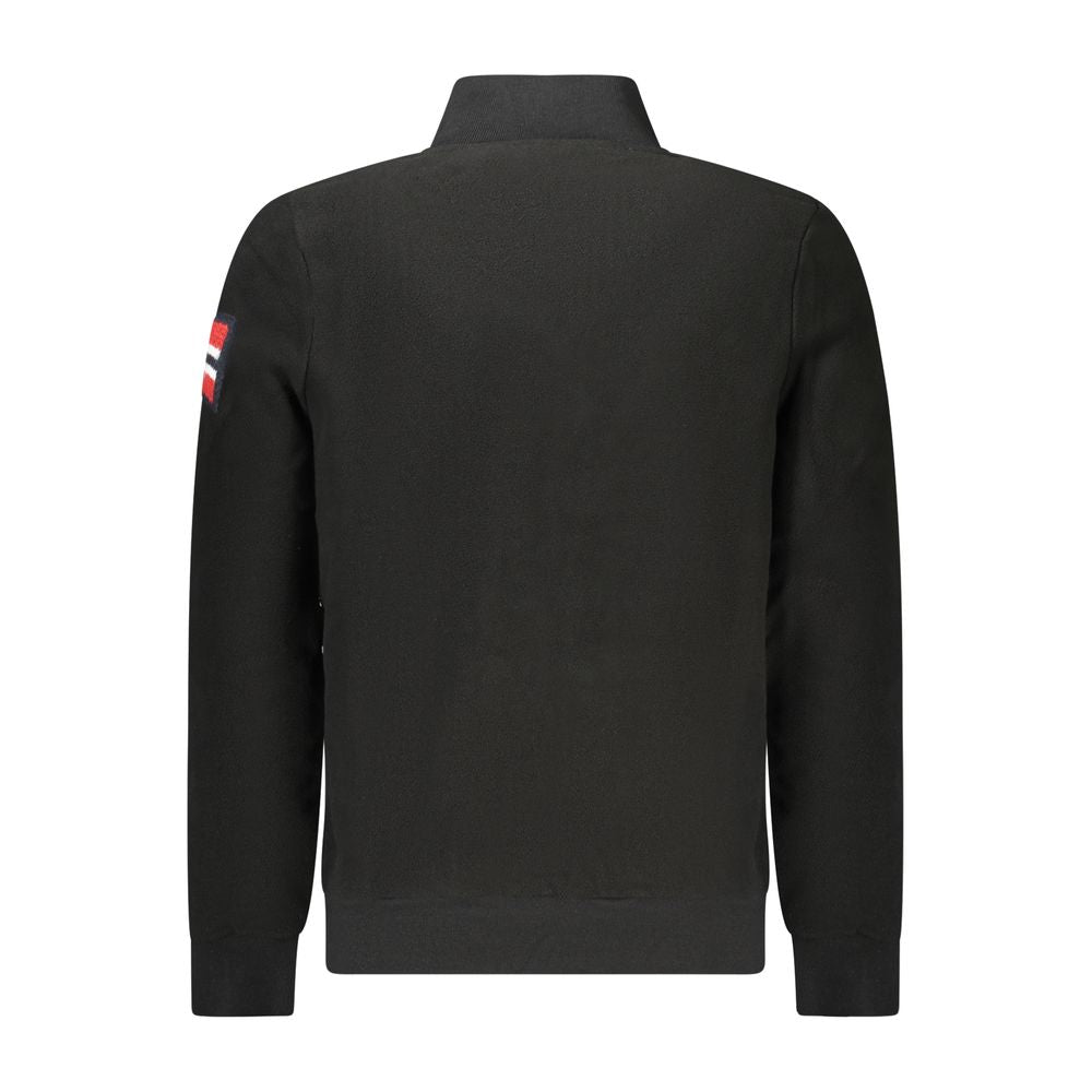 Black Polyester Men's Sweatshirt