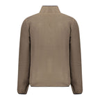 Marrone Polyester Men Sweatshirt