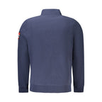 Blu Polyester Mens Sweatshirt
