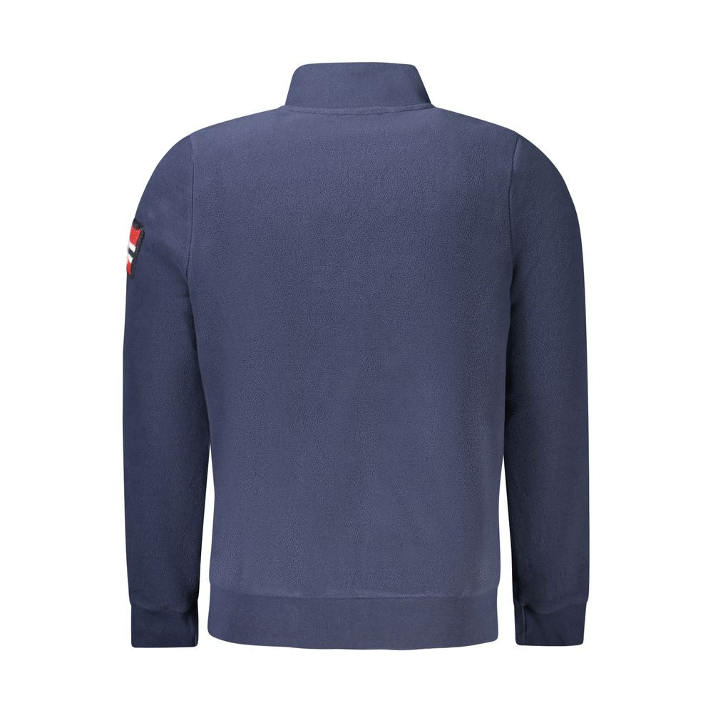 Blu Polyester Mens Sweatshirt