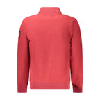 Red Polyester Men Sweatshirt