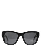 DG4177 Black Leather Frame Tinted Lens Sunglasses