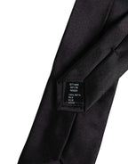 Black Safety Pins Silk Adjustable Necktie Accessory Tie