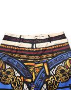 Multicolor Julias Ceasar Print Tapered Pants