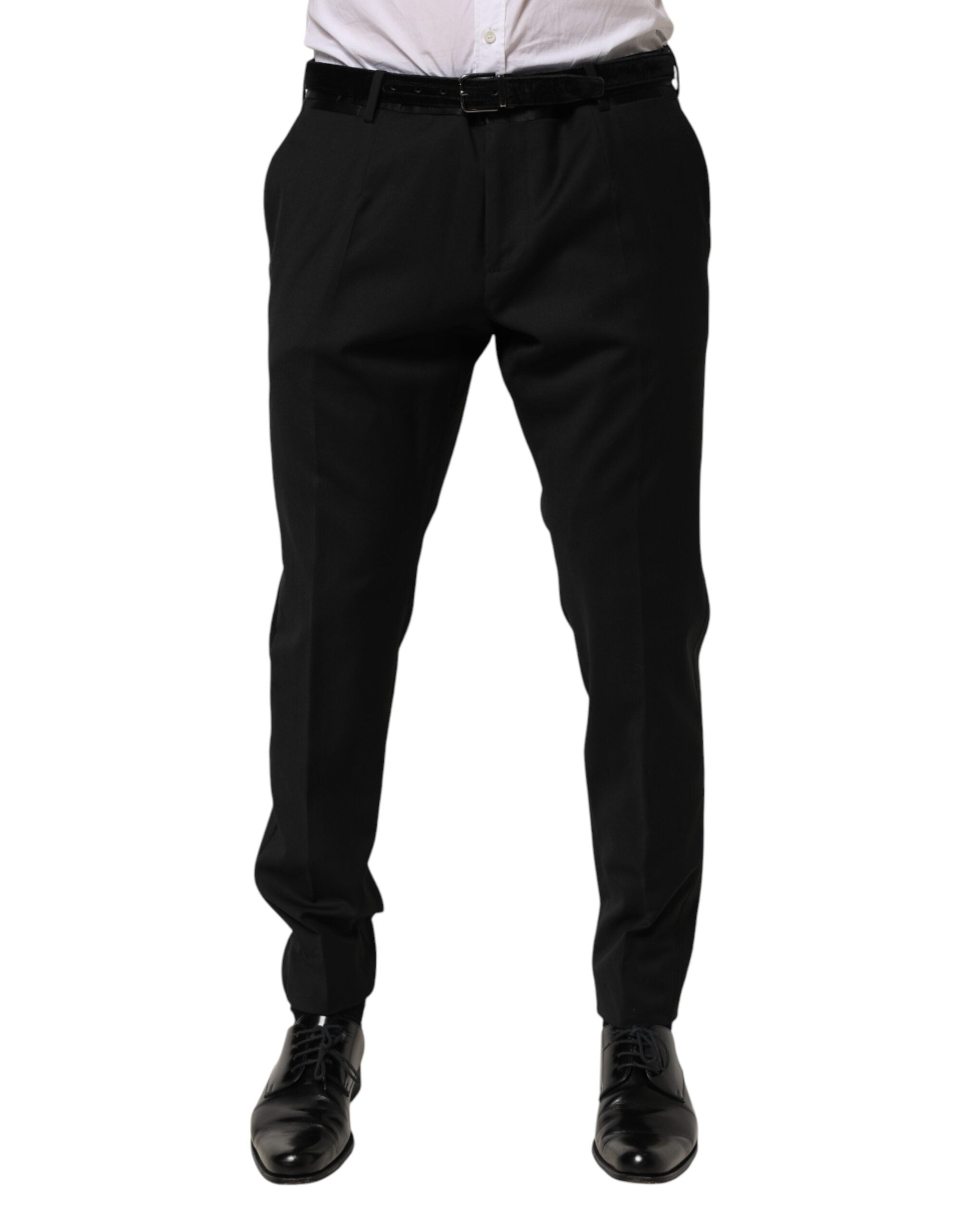 Black Wool Formal Dress Men Trouser Pants