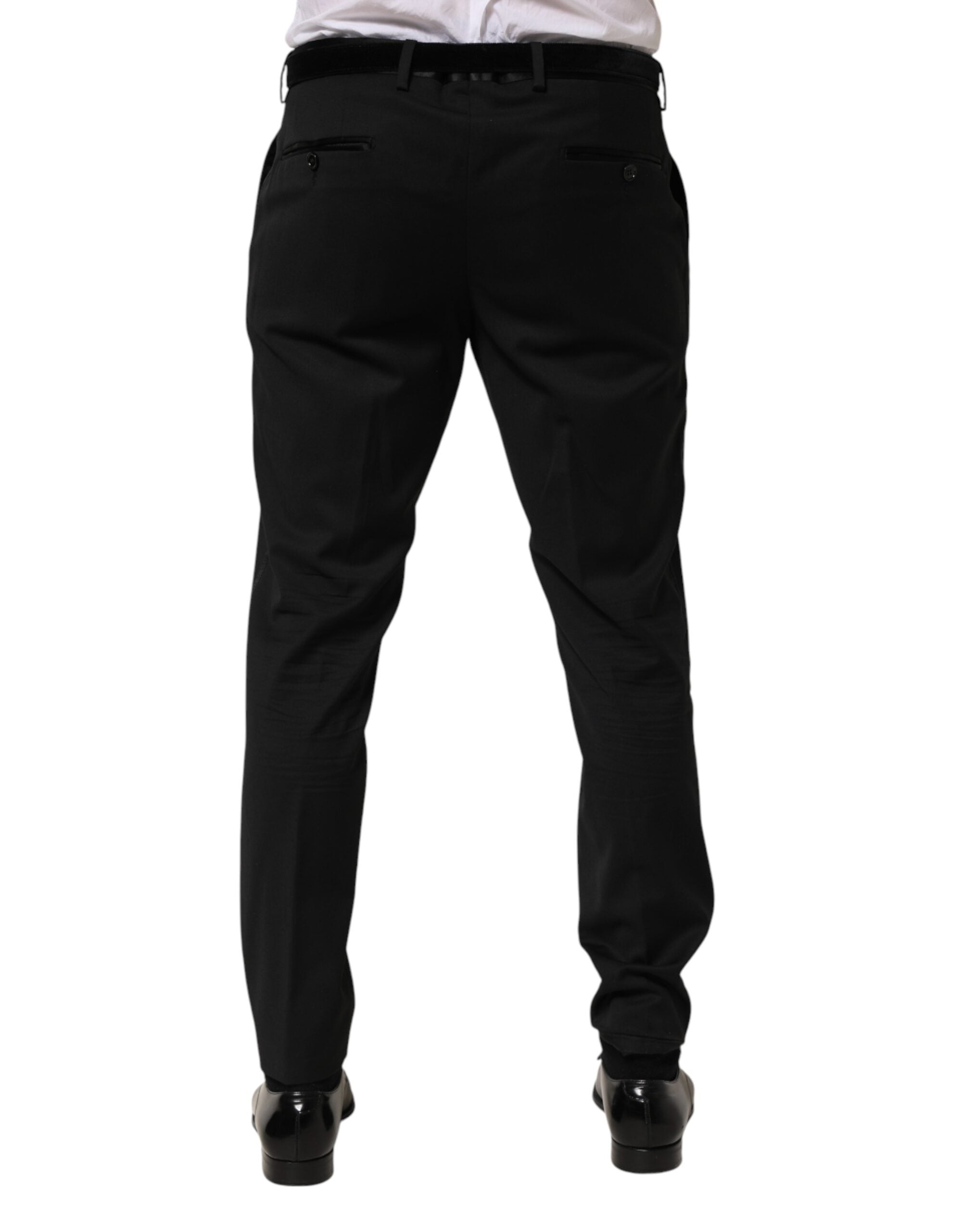 Black Wool Formal Dress Men Trouser Pants