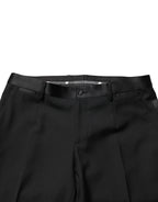 Black Wool Formal Dress Men Trouser Pants