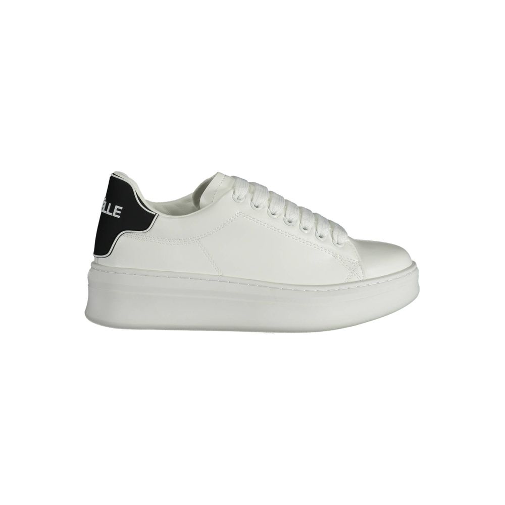 White Polyurethane Women's Sneaker