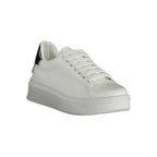 White Polyurethane Women's Sneaker